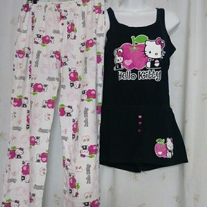 Hello kitty 3 piece pajama set